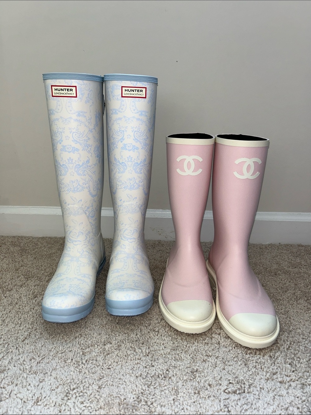 Chanel rain boots. 8 (GWP included)